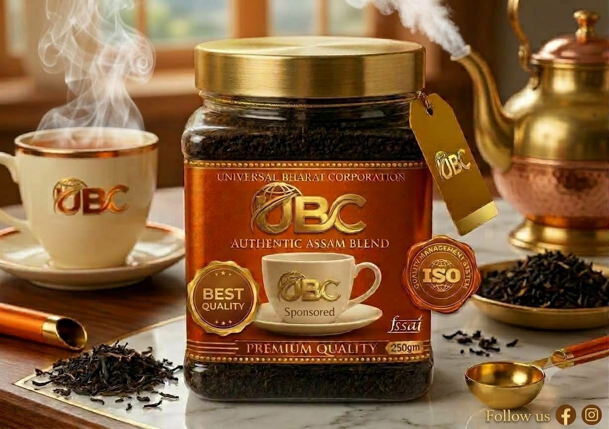 UBC Premium Assam Tea – Authentic Assam Blend | Rich Aroma & Strong Flavour | 250g