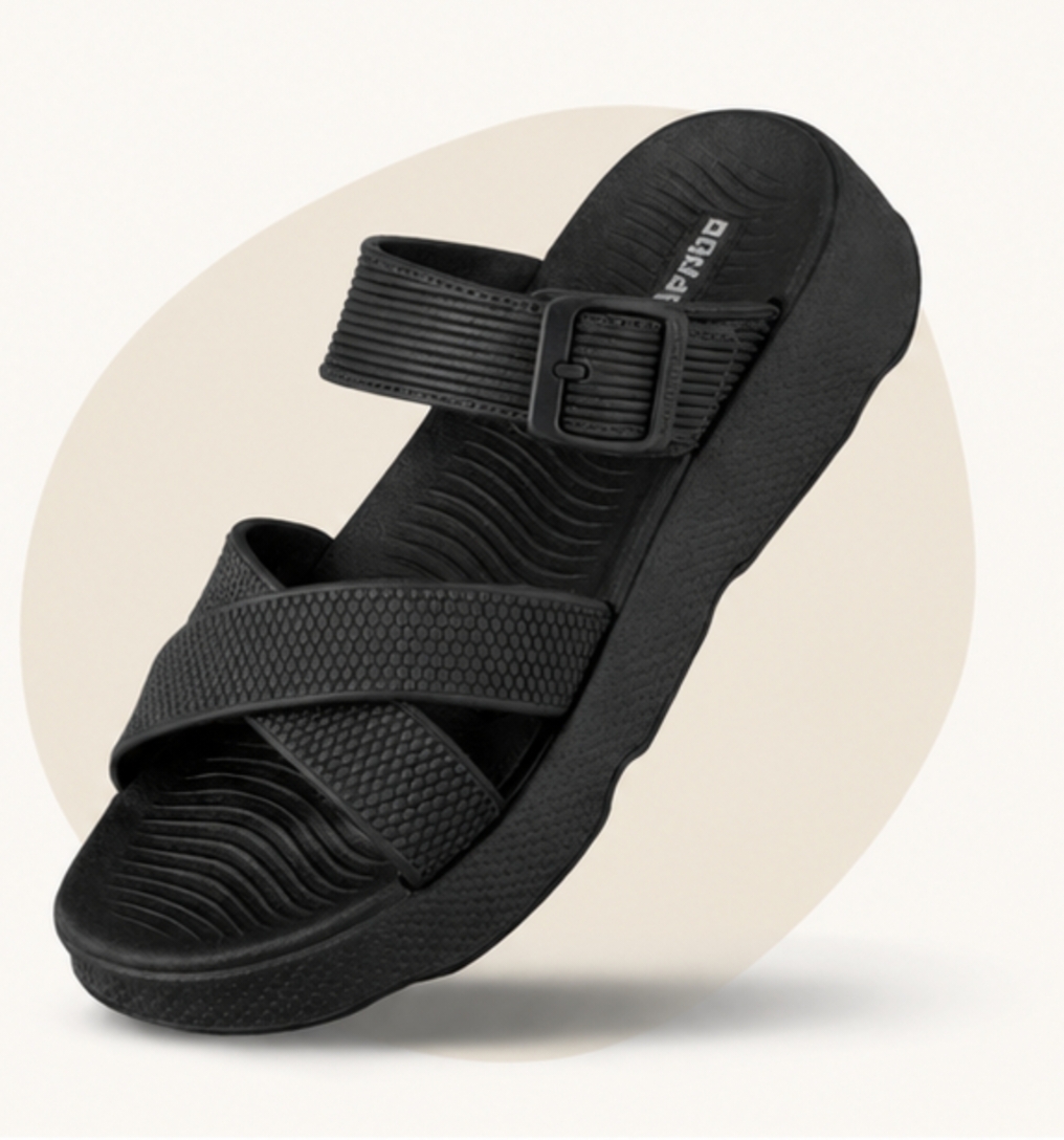 Women's Black Comfort Sandal