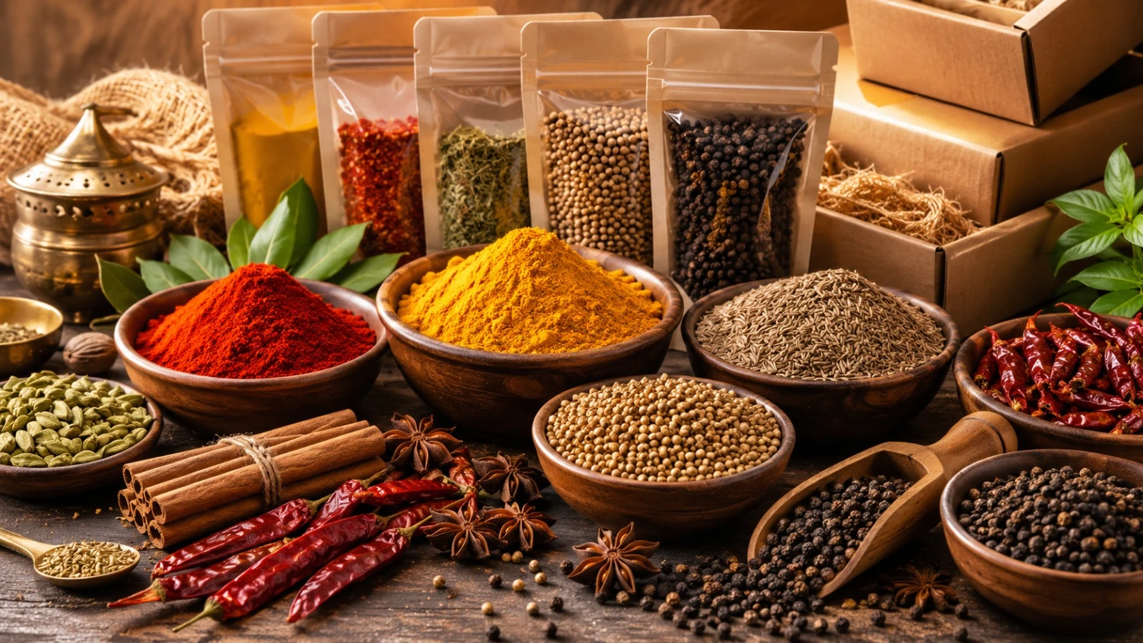 Premium Indian spices and quality packaging