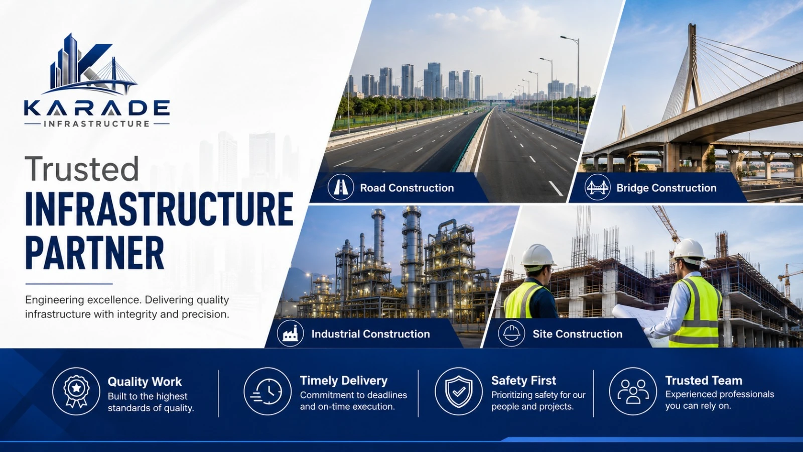 Road construction, bridge and infrastructure project execution